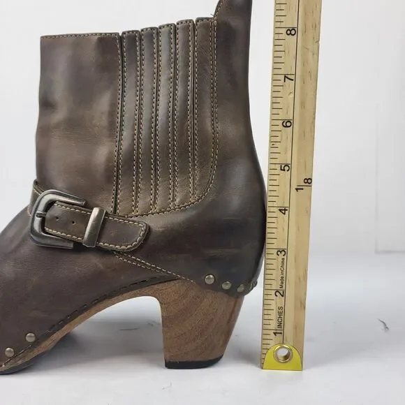 Dansko Rihanna Women's Buckle Studded Ankle Boot Heeled Elastic EU 40 US 9.5–10 - Picture 5 of 16